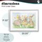 Stupell Industries Three Bunnies In The Grass Framed Print Under Glass, design by Lee Ann Sanders